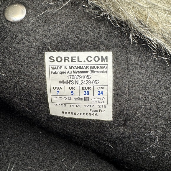 Sorel Waterproof Winter Boots Womens Size 7 Joan of Arctic Grey NL2429-052 - Picture 11 of 13